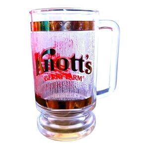 KNOTTS BERRY FARM Vintage Glass ROOT BEER Stein SOUVENIR